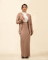 Rib Spandex Cardigan & Skirt Set 55391/55401